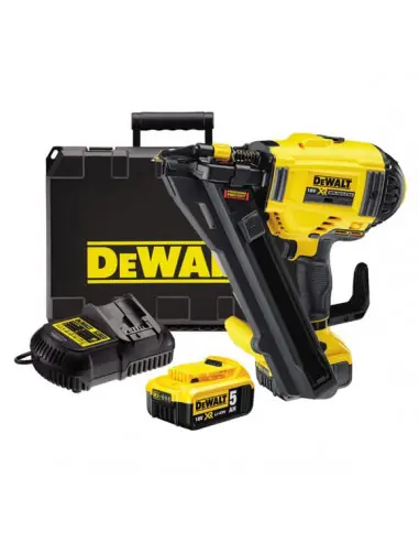 Jusqu'à Épuisement Des Stocks Cloueur de sabot de charpente XR 18V 5Ah Li-ion Brushless - 2 batteries - coffret - DCN693P2 - Dewalt
