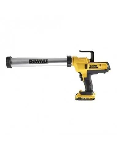 Pistolet à mastic XR 18V 2Ah Li-Ion - cartouche 310ml et sachet 600ml - 1 batterie - coffret - DCE580D1 - Dewalt Vente Directe