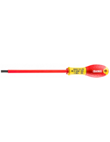 Satisfait Ou Remboursé Tournevis isolés 1000 Volts pour vis à fente 5.5×150 E165413 – Expert By Facom