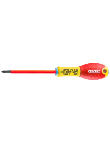 Prix Réduit Tournevis isolés 1000 Volts Pozidriv PZ1X100 E165418 - Expert By Facom