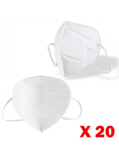 Bon Marché Masque de protection respiratoire type FFP2 norme KN95 (boite de 20) CV-FFP2-STD-X20