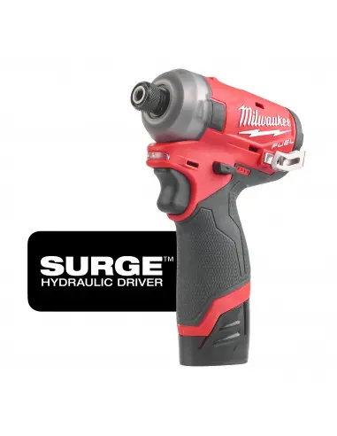 Visseuse à Chocs hydraulique silencieuse SURGE Hex 1/4&Prime; FUEL 12V 2Ah M12 FID-202X 4933464973 – Milwaukee Acheter En Ligne