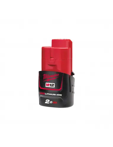 Batterie 12V 2Ah Red Lithium M12B2 4932430064 - Milwaukee Usine Directe