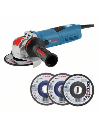 Meuleuse angulaire GWX 13-125 S X-LOCK + 3 disques 0615990L0U – Bosch Expédié Aujourd&rsquo;hui