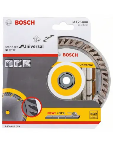 Disque à tronçonner diamanté 125x2.0x22.23 Standard for Universal 2608615059 - Bosch Offre Du Jour