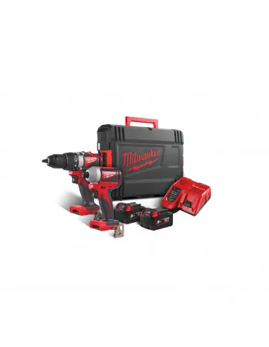Jusqu&rsquo;à Épuisement Des Stocks Pack perceuse visseuse + visseuse à chocs 18V 5Ah M18 BLPP2B2-502X 4933464594 – Milwaukee