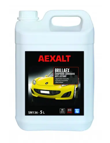 Haute Qualité Shampoing carrosserie auto lustrant BRILLAEX 5 litres SM136 - Aexalt