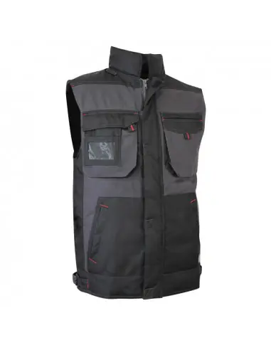 Haute Qualité Gilet Bodywarmer de travail matelassé Gris/Noir 2058 SABLE - LMA