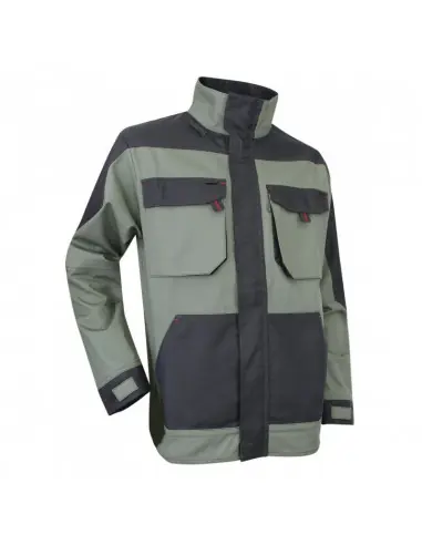 Certifié Blouson bicolore col montant et multipoches Kaki/Gris nuit 2141 PIOCHE – LMA