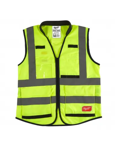 Gilet haute visibilité jaune Premium XXL 4932471897 - Milwaukee Achat Immédiat