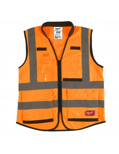 Gilet haute visibilité orange Premium S/M 4932471898 - Milwaukee Prix Cassé