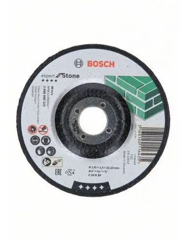 Disque à tronçonner à moyeu déporté Expert for Stone (pierre) 125x2.5 mm 2608600222 - Bosch Acheter En Ligne