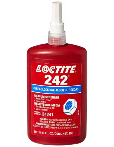 Frein filet moyen 242 flacon 50 ml 142504 – Loctite Petit Prix