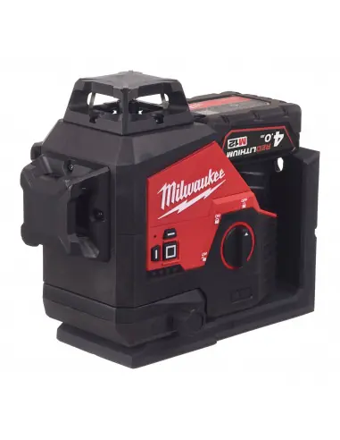 Laser 3 lignes vert avec applomb 12V 4Ah M12 3PL-401C 4933478102 - Milwaukee Super Prix