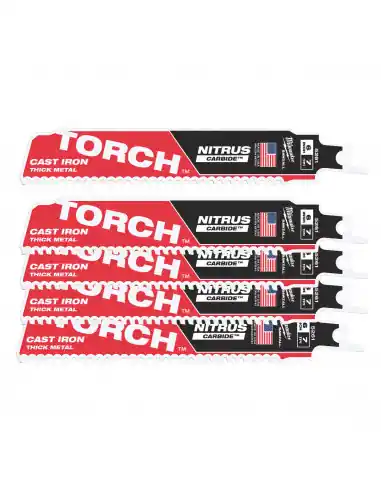 Lame scie sabre TCT Torch Nitrus 150 (x5) 48005561 – Milwaukee Commander Maintenant