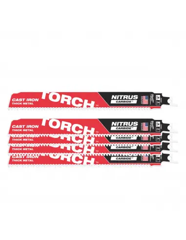 Quantité Limitée Lame scie sabre TCT Torch Nitrus 230 (x5) 48005562 - Milwaukee