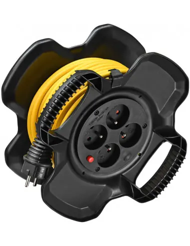 Haute Qualité Enrouleur électrique compact X-GUM 4 prises 20m H05VV-F 3G1,5 1169721200 - Brennensthul