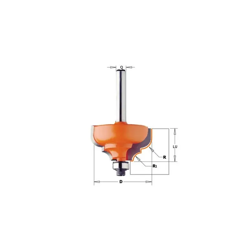 Fraise à moulure – CMT 94535011 – r 6,4-4,8 mm – Ø 35 x l 18,5 mm – Q8 Satisfait Ou Remboursé