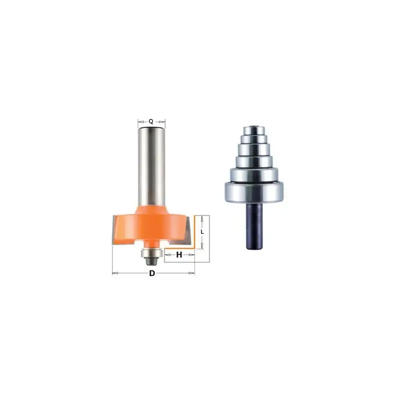 Kit fraise à feuillurer - CMT 93500111 - Ø 35 x l 12,7 mm - Q8 Usine Directe