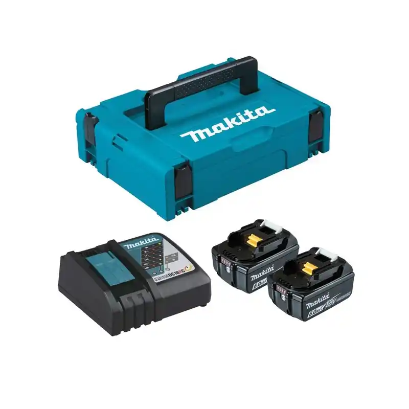 Pack batteries – MAKITA 198116-4 – 2 x BL1860B – 18 V Li-ion – 6,0 Ah Livraison Express