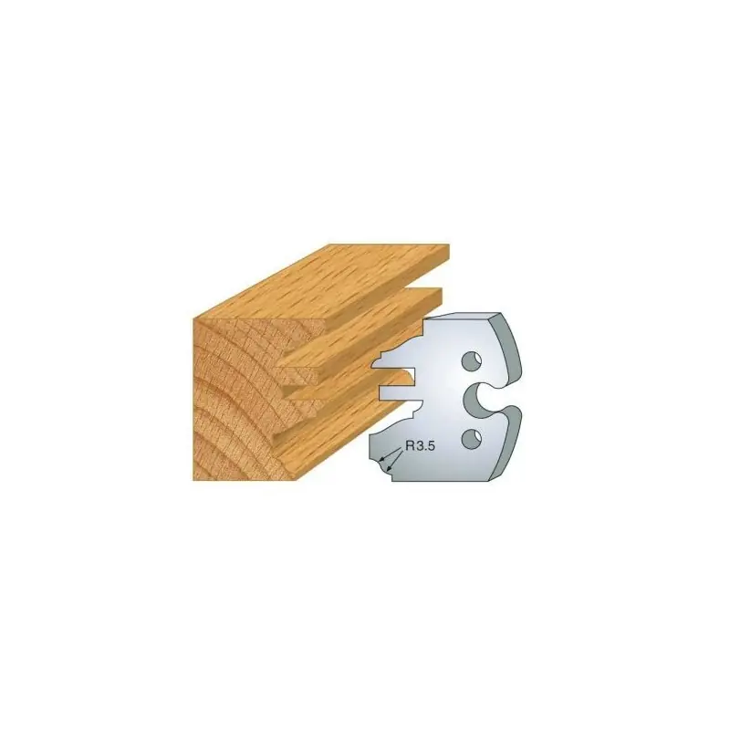 Certifié Couteau – LEMAN 855.258 – profil et contre-profil – la paire