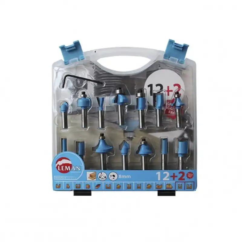Coffret de 14 mèches à défoncer – LEMAN 428.700.14 Commande En Gros