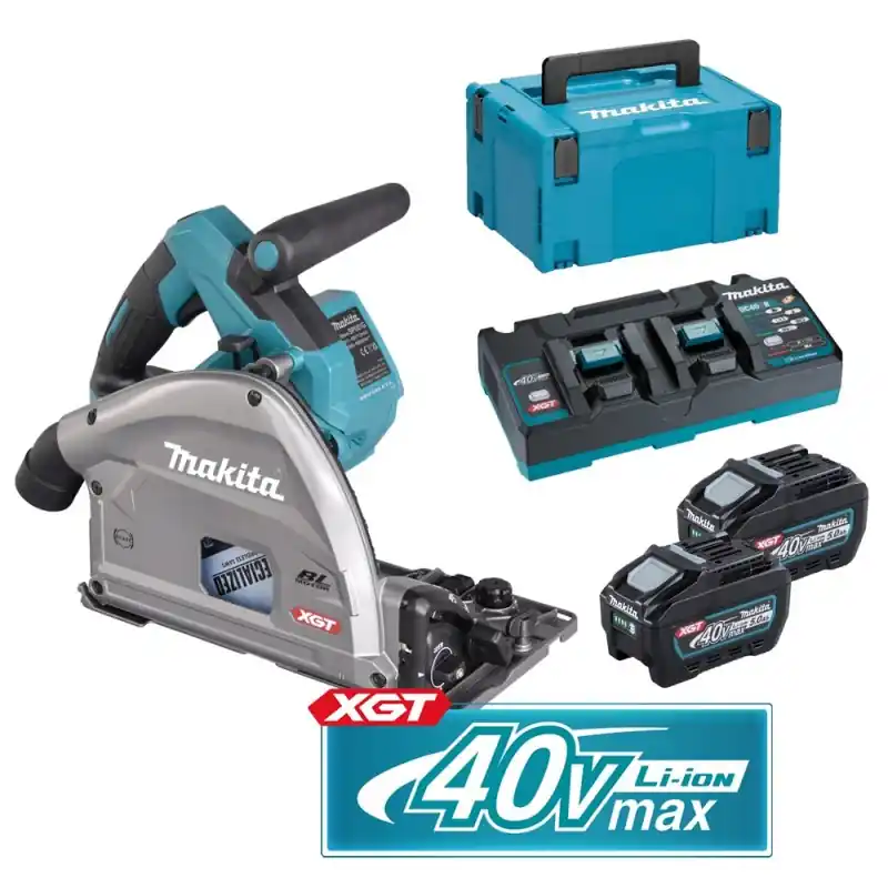 Produit De Marque Lot scie plongeante/pack 5A – MAKITA SP001GZ01 – 40 V Li-ion – 5,0 Ah