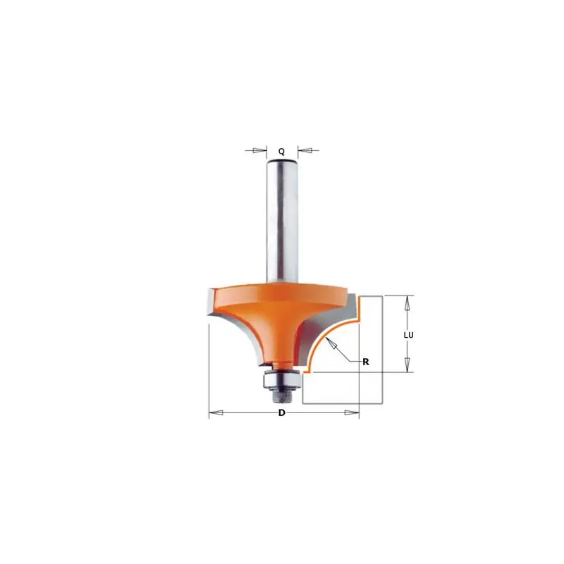 Pas Cher Mèche 1/4 de rond - CMT 93944511 - r 16 mm - Ø 44,5 x l 22 mm - Q8