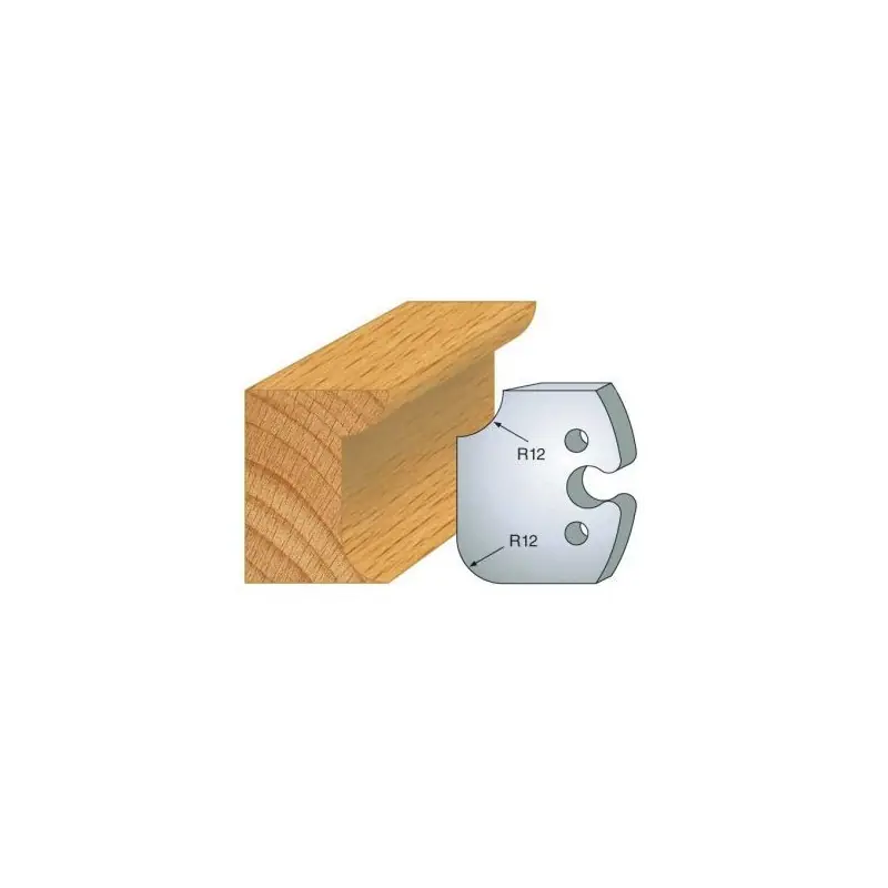 Seulement Aujourd&rsquo;hui Couteau – LEMAN 855.206 – congé 1/4 de rond 12 mm – la paire