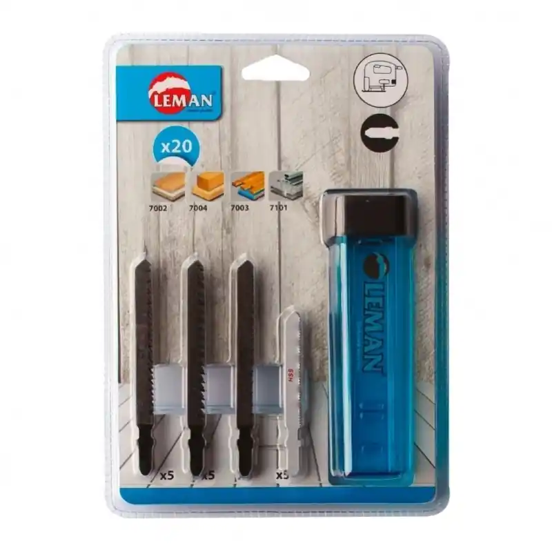 Assortiment 20 lames scie sauteuse – LEMAN 8051.20 Quantité Limitée