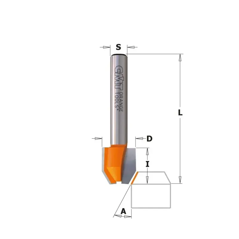 Achat Immédiat Fraise combinée – CMT92103011 – 0-30° – l 12,7 x L 44,5 mm – Q8