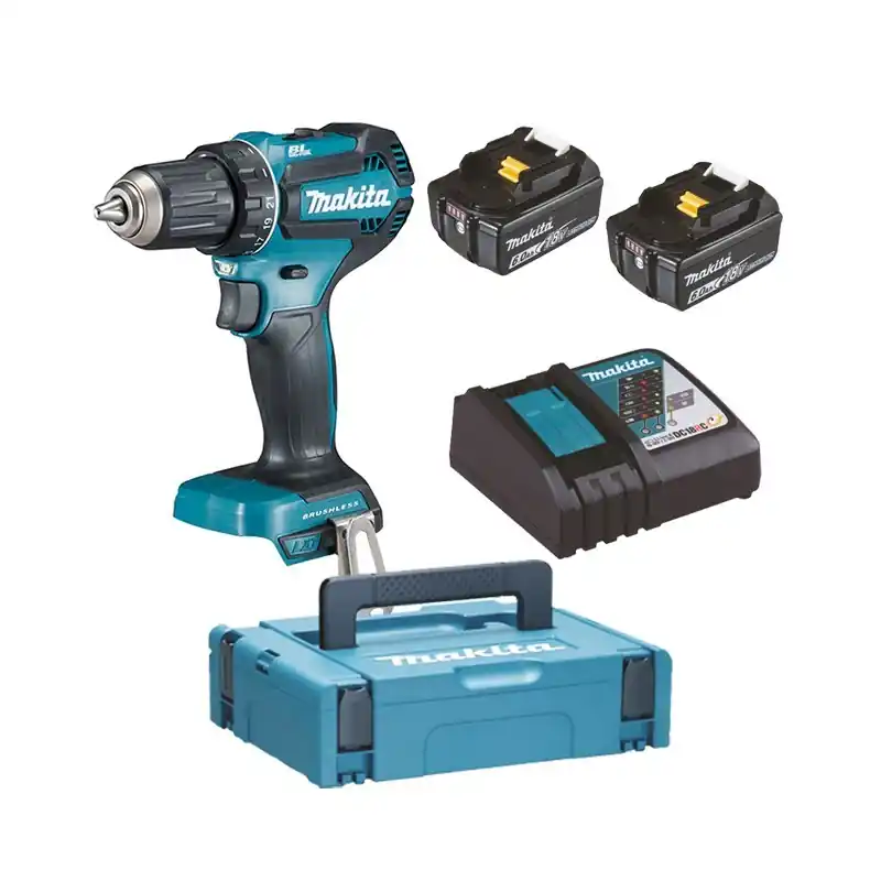 Lot perceuse-visseuse/pack 6A - MAKITA DDF485ZJ - 18 V Li-ion - 6,0 Ah Achetez Aujourd'hui