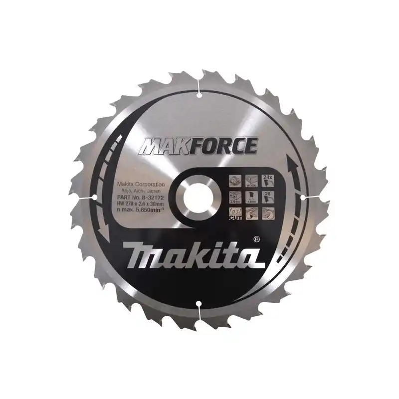 Acheter Direct Lame carbure – MAKITA B-32172 – Ø 270×2,6/1,8×30 Z24ALT