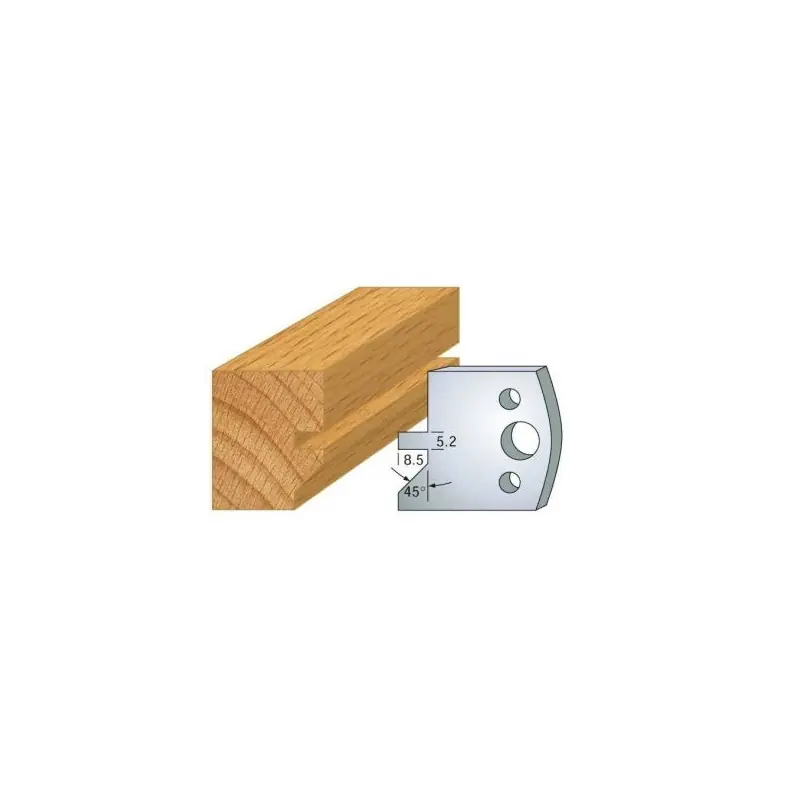 Achetez Aujourd&rsquo;hui Couteau – LEMAN 800.084 – rainure-chanfrein – la paire