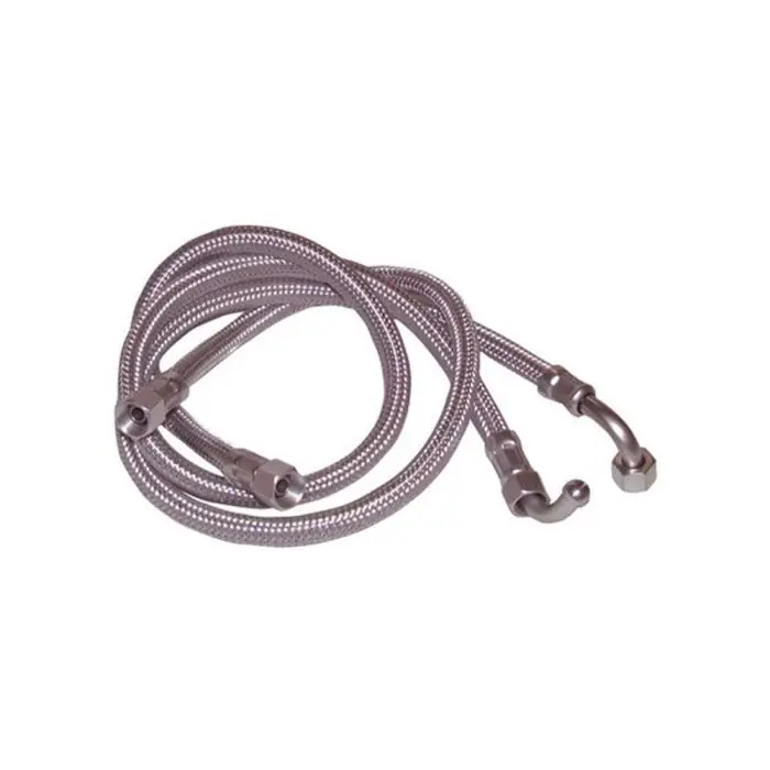 2 Flexibles F3/8&Prime; x F1/4&Prime; coudé Ø6 mm – Longueur 1200 mm – Tuyauterie S9.52/10 – DIFF – Référence Atlantic 183024 Offre Spéciale