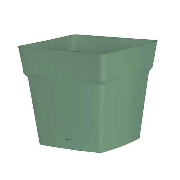 Populaire Pot de fleur Toscane Carré – 49,5 x 49,5 x 52,5 cm – 87 Litres – Vert Laurier – EDA