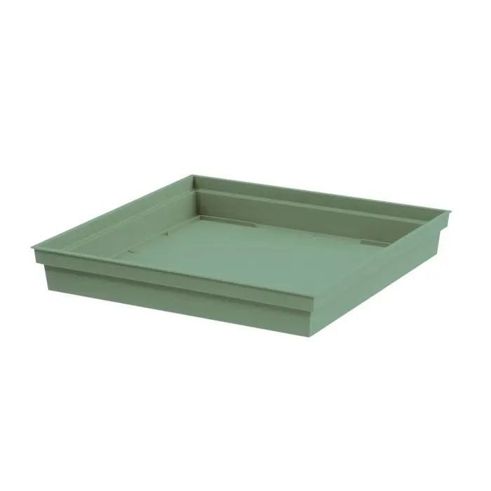 Livraison Express Soucoupe 40 x 40 x 5,9 cm pour pot de fleur carré Toscane – Vert Laurier – EDA