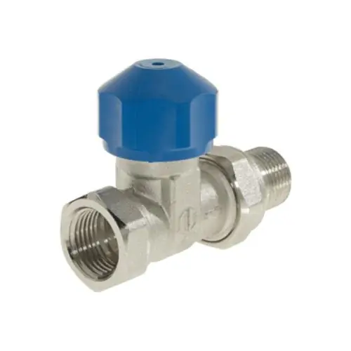Meilleur Choix Robinet droit thermostatisable Mâle Femelle 3/4" (20/27) avec douille écrou ezowell (bleu) - Conecterm