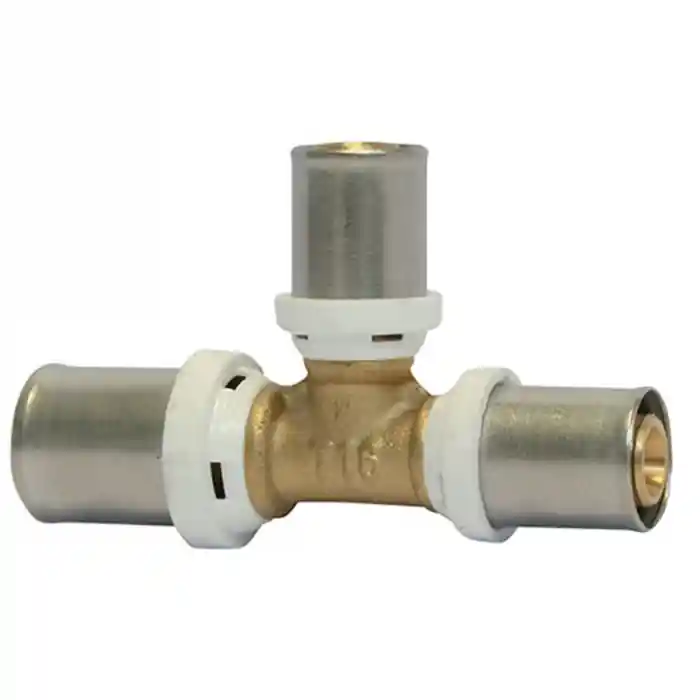 Raccord Multicouche à sertir Té inégal Ø26x3,0 - Ø16x2,0 - Ø16x2,0 - Somatherm Livraison Express