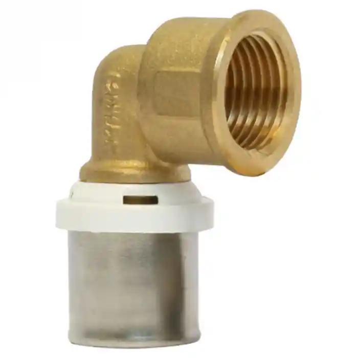 Raccord Multicouche à sertir Coude Femelle fixe Ø26x3,0 - 1" (26/34) - Somatherm Offre Spéciale