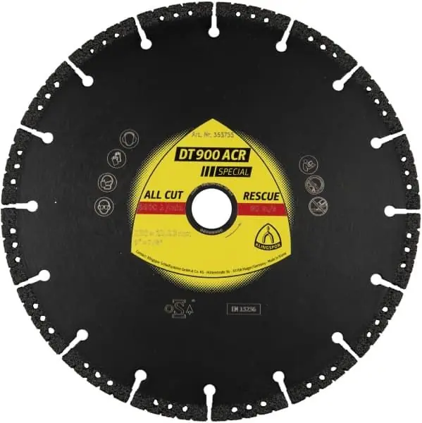 Disques à tronçonner diamantés DT spécial DT 900 ACR /S/ 125 X 2,5 X 22,23 mm – VG/1 – Klingspor Must-Have