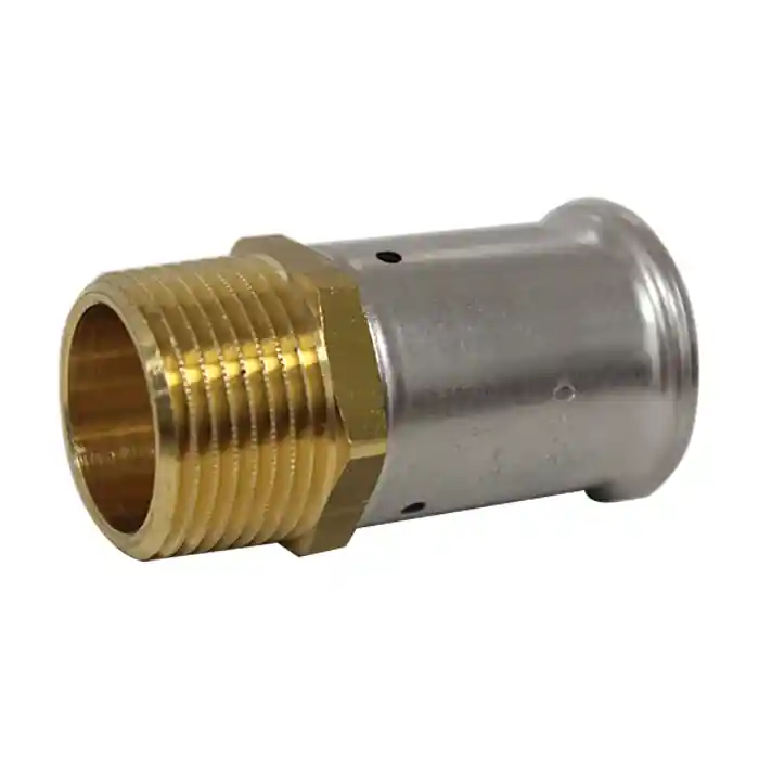 Raccord multicouche laiton à sertir Mâle 1" (26/34) TH ou BE - Ø32x3.0 - Henco Affaire À Saisir