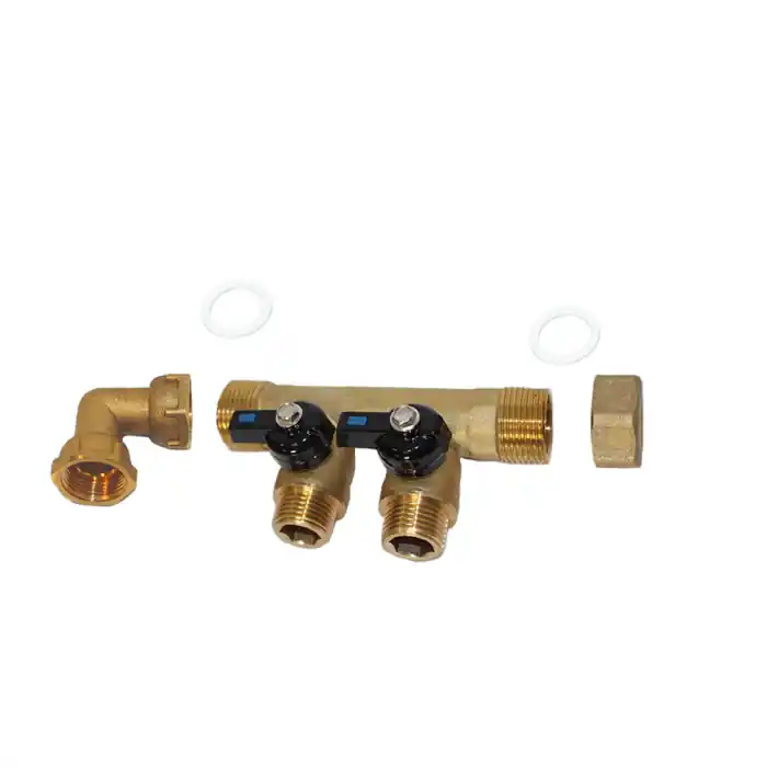 Pack collecteur sanitaire eau-froide ou eau-chaude ou chauffage 3/4‘‘ (20/27) 2 départs mâle 1/2‘‘ (15/21) - Arcanaute Top Vente