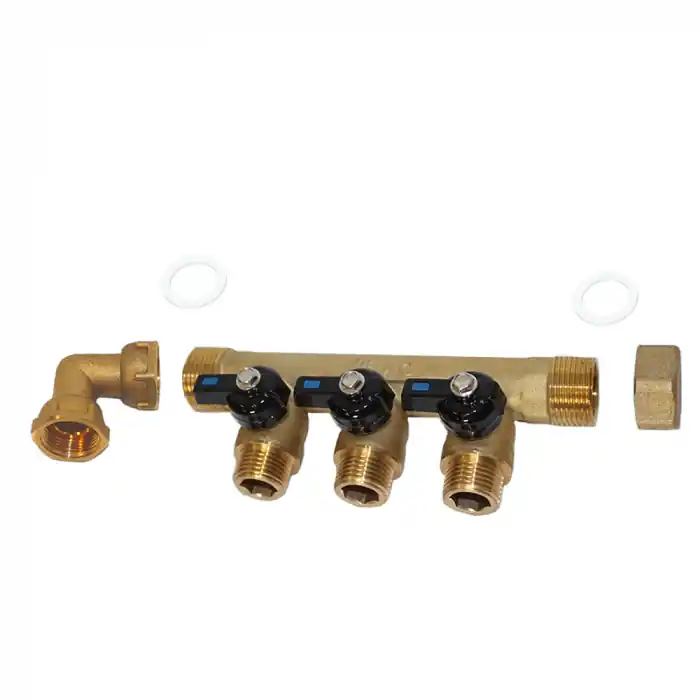 Pack collecteur sanitaire eau-froide ou eau-chaude ou chauffage 3/4‘‘ (20/27) 3 départs mâle 1/2‘‘ (15/21) – Arcanaute Acheter En Ligne