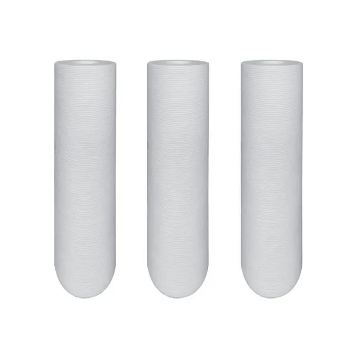 Lot de 3 cartouches filtrantes extrudées 20µ 9" 3/4" (20/27) - Pour tous les filtres - Merkur Livraison Express