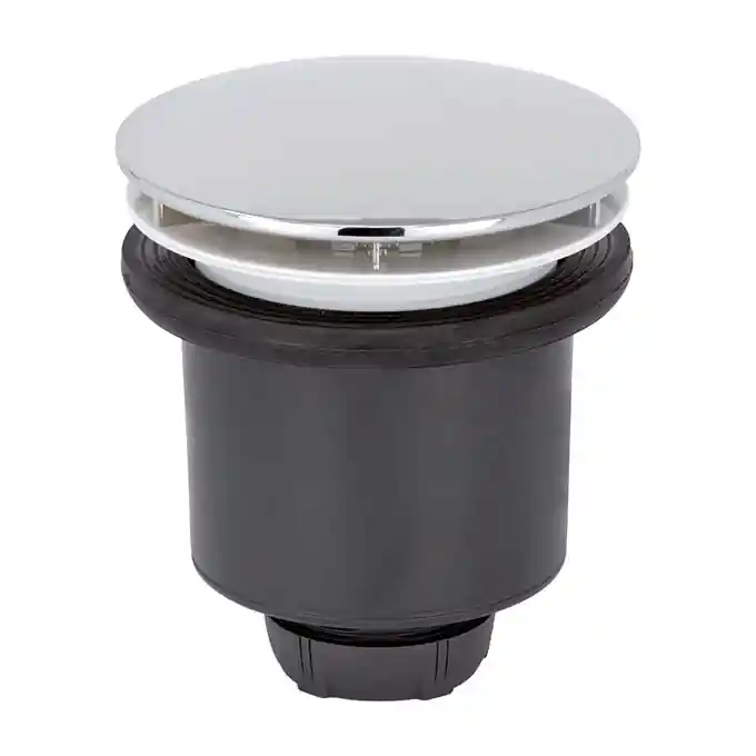 Jusqu'à Épuisement Des Stocks Bonde de Douche NF Ø90 Verticale TOURBILLON - Dôme ABS Chromé - Wirquin