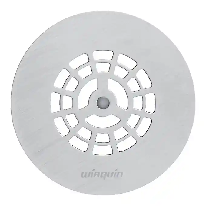 Dernière Chance Grille Plate Inox Brossé pour Bonde de Douche Ø90 SLIM+ – Wirquin