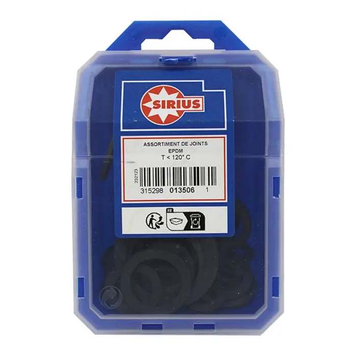 Assortiment de 50 Joints ACS en Caoutchouc EPDM pour eau-chaude et froide sanitaire - Watts Meilleure Vente