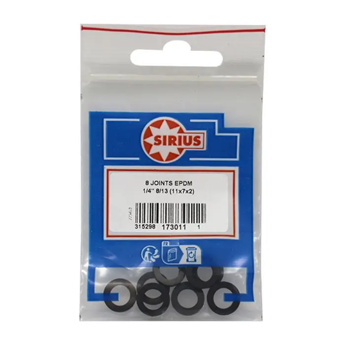 Retour Gratuit 8 Joints ACS en Caoutchouc EPDM pour eau-chaude et froide sanitaire 1/4‘‘ (8/13) - Watts