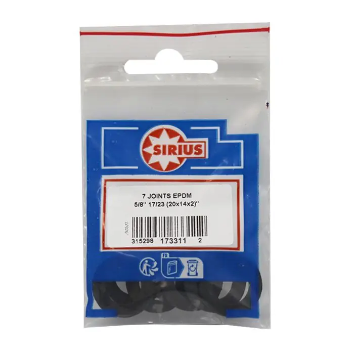 Réduction 7 Joints ACS enCaoutchouc EPDM pour eau-chaude et froide sanitaire 5/8‘‘ (17/23) - Watts